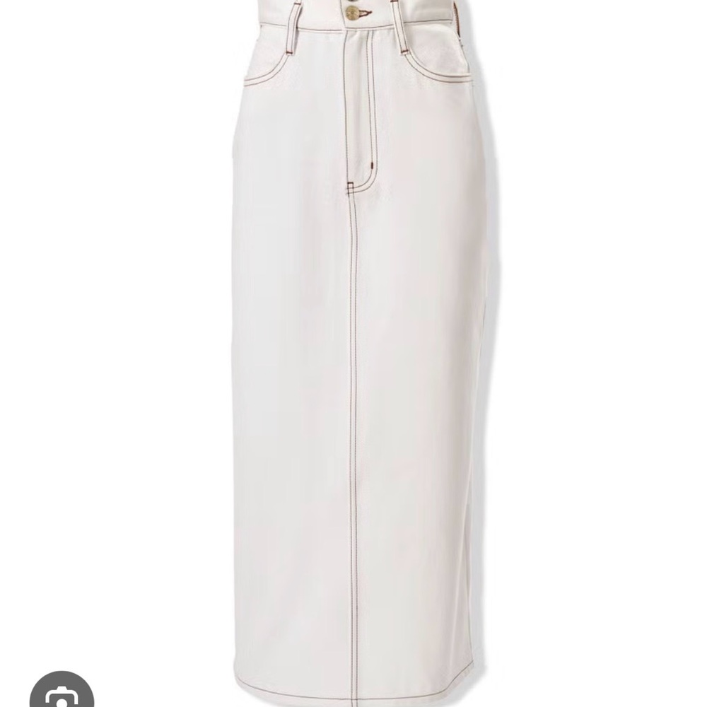 Carolina Herrera X FRAME corset midi skirt
